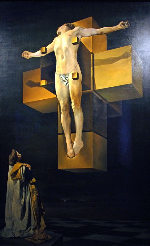 Top Met Paintings After 1860 10 Salvador Dali Crucifixion (Corpus Hypercubus)